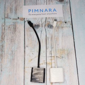 Кабель-переходник mini DisplayPort/M - VGA/15F (чёрный или белый) 20см